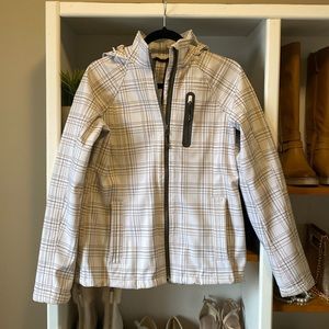 Chlllax Techno Stretch jacket.Size small.Zipper front with embellished hardware.